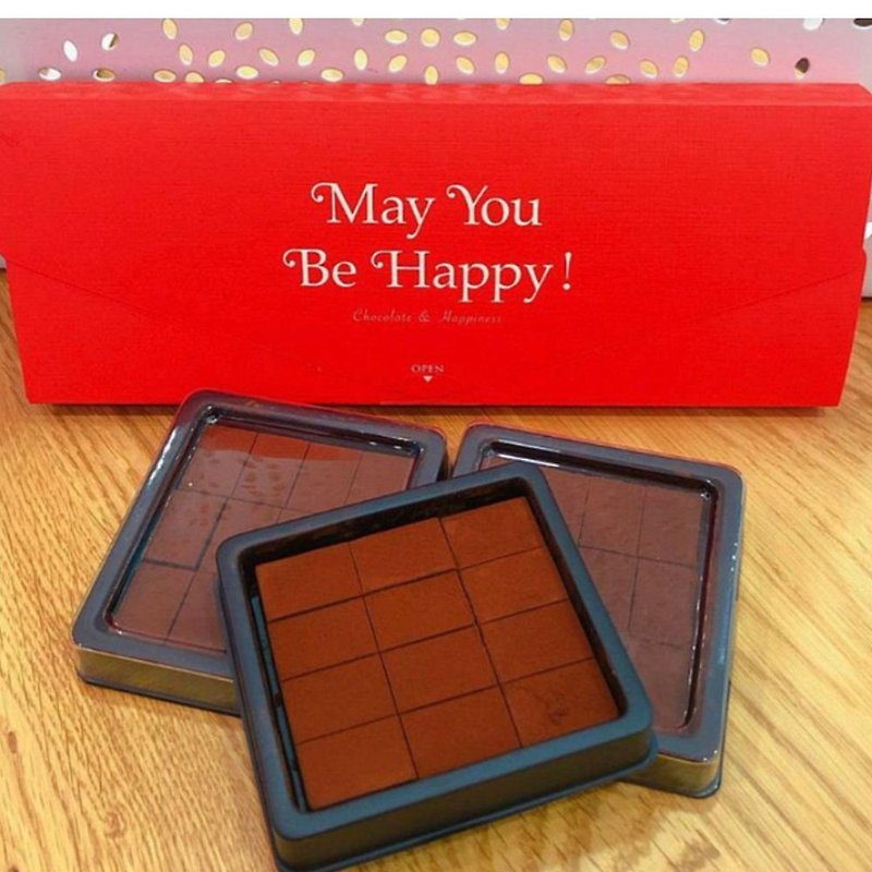 ミックス生チョコレート ギフトボックス - チョコレート - 食材 ブラウン