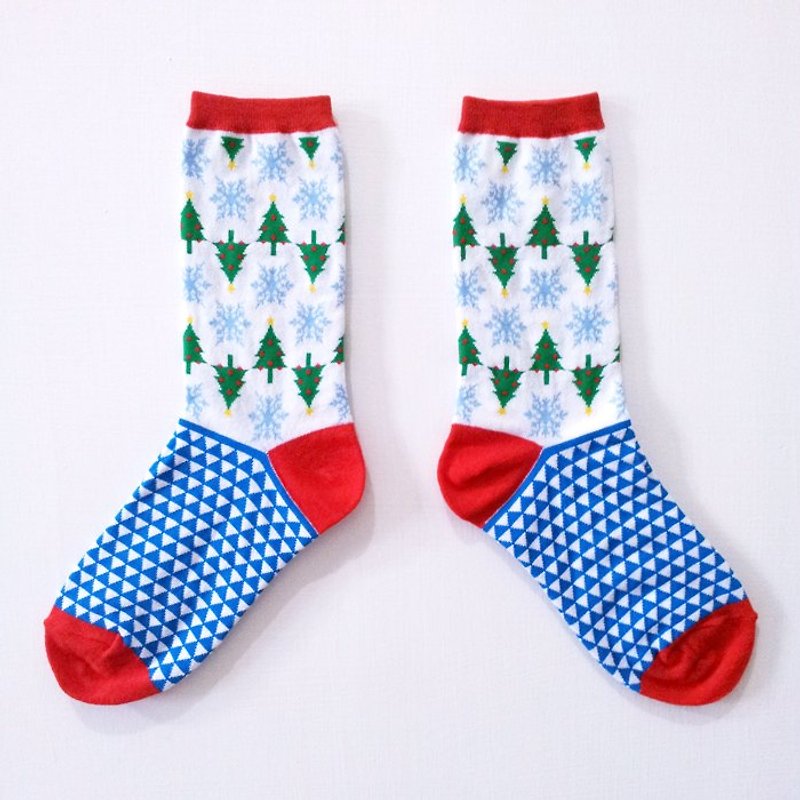 Christmas love the little snow / snow Happy Hour / dream Giants series socks - Socks - Other Materials Multicolor