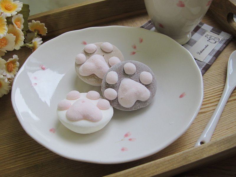 อาหารสด ขนมคบเคี้ยว สึชมพู - Healing soft cat's paw marshmallow (Niu Qiao)