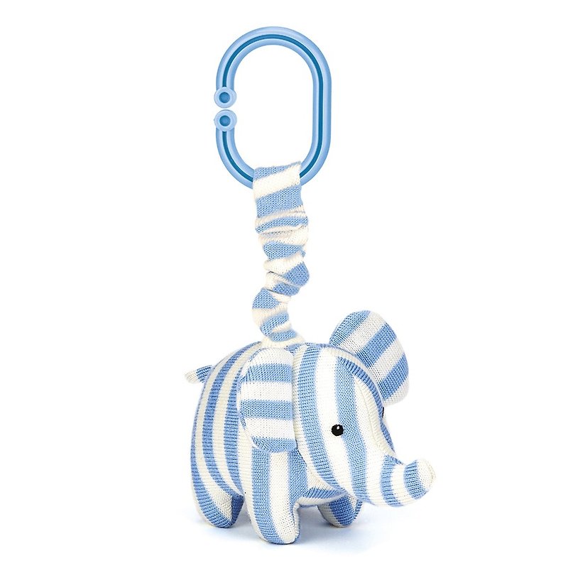 Jellycat ELLIOTT ELEPHANT JITTER 15cm 跳跳象 - 寶寶/兒童玩具/玩偶 - 其他材質 藍色