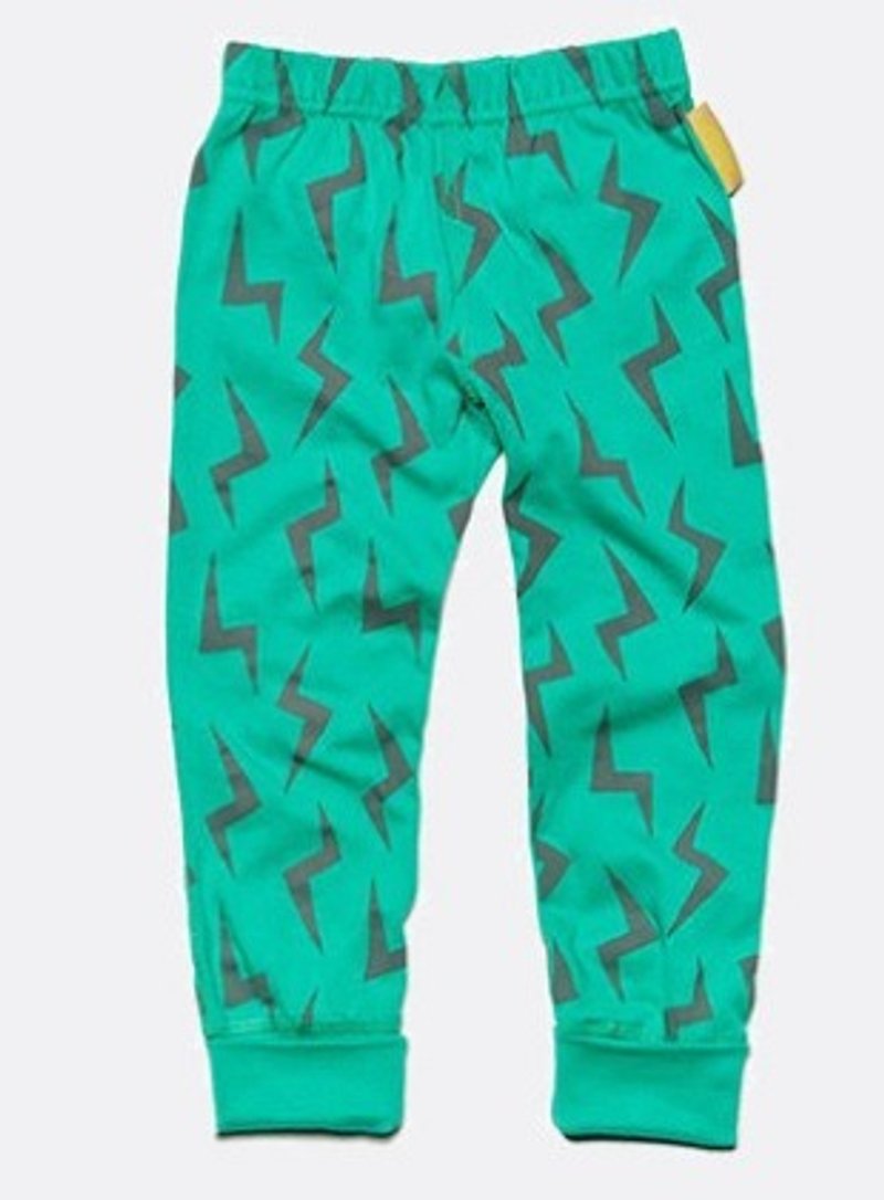 2014秋冬 BOYS&GIRLS 滿版閃電有機棉legging - 其他 - 棉．麻 綠色