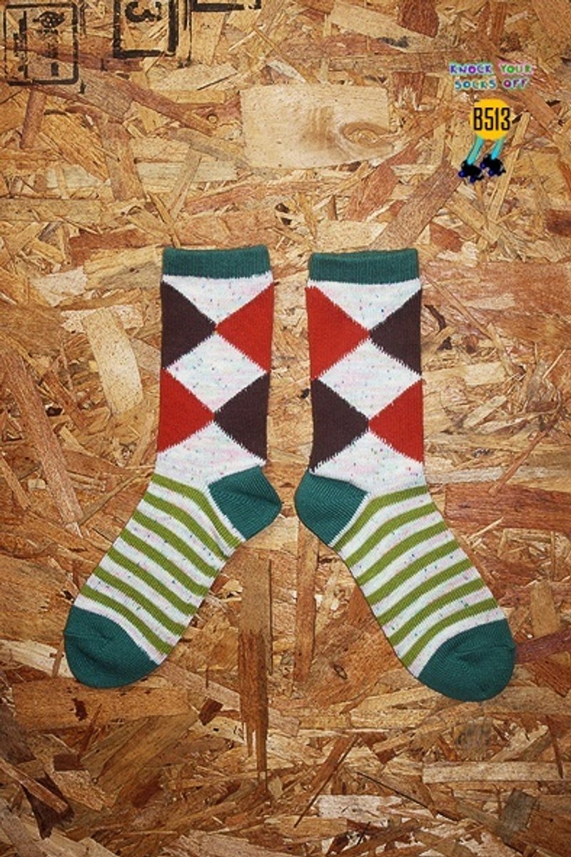綠幾合點紗針織襪!!夏漪眺=knock your socks off !! - 襪子 - 其他材質 綠色