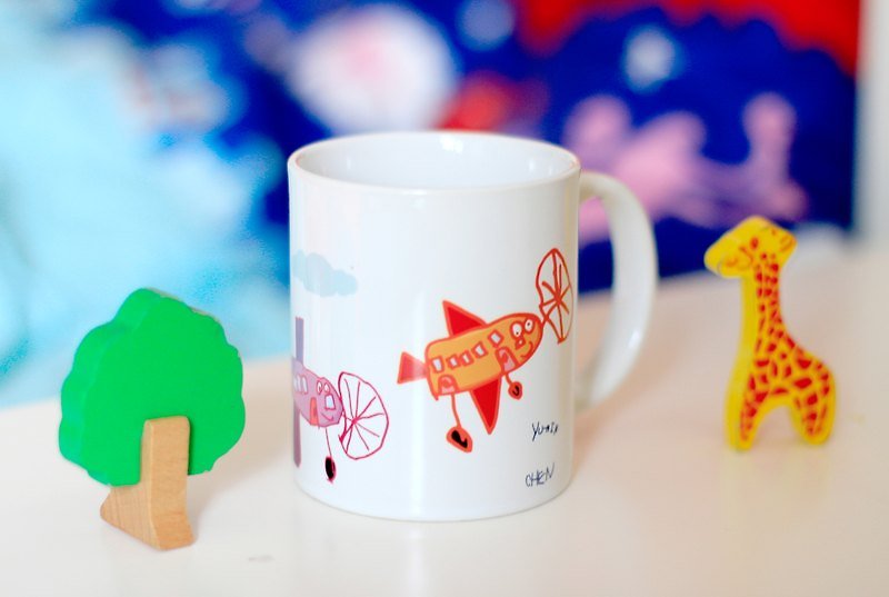 [Customized Gifts] (Customized Products) Graffiti Mug - Mugs - Pottery Multicolor