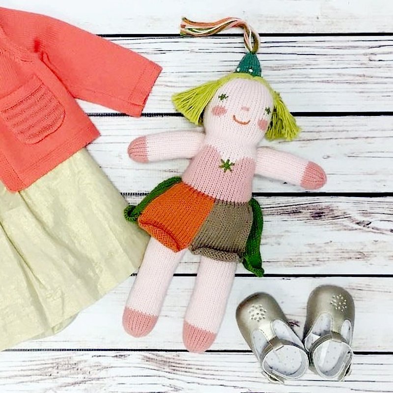 American Blabla Kids | Cotton Knitting Doll (Big Only) - Pink Fairy 1-05-202 - ของเล่นเด็ก - ผ้าฝ้าย/ผ้าลินิน สึชมพู
