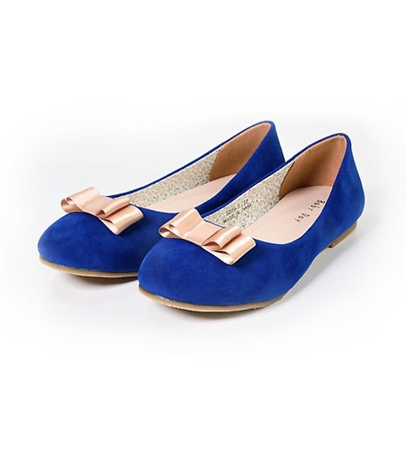 "Baby Day" elegant cute little sweetheart / adult models sapphire blue cute princess doll shoes shoes shoes parent-child shoes - รองเท้าลำลองผู้หญิง - วัสดุอื่นๆ สีน้ำเงิน
