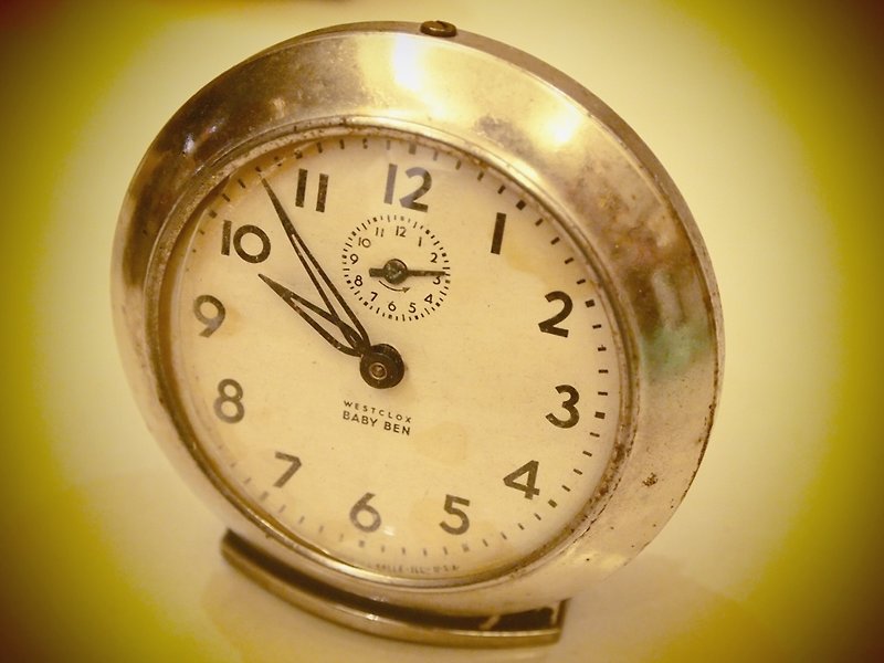 1930年代 Westclox Baby Ben Alarm Clocks 機械鐘 銀色 - 時計 - その他の素材 グレー