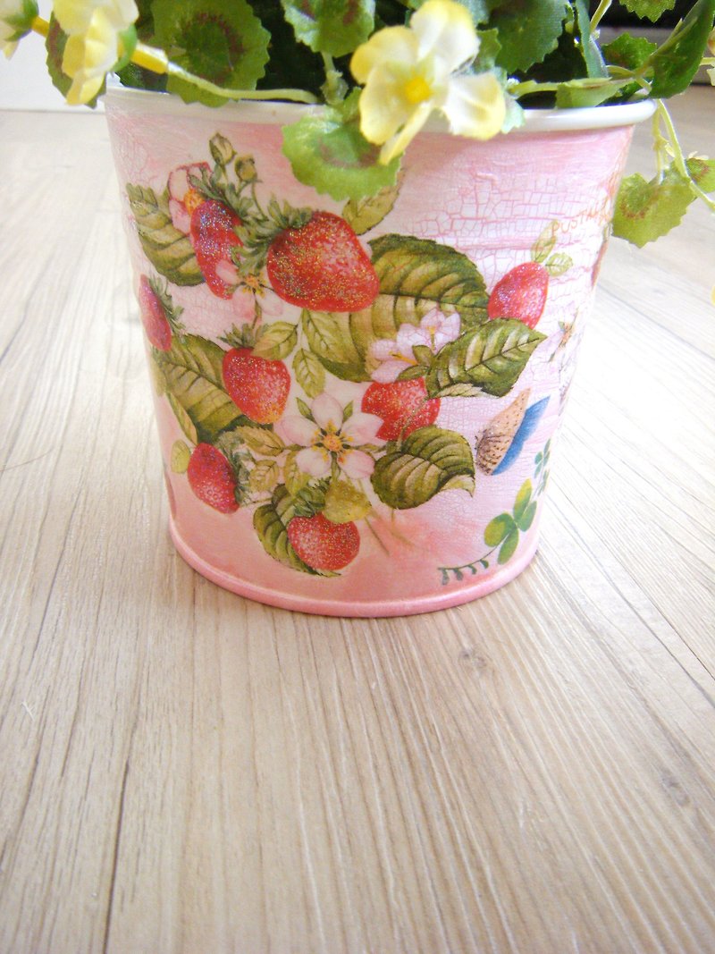 草莓草莓我愛妳/花器 - 植物/盆栽/盆景 - 壓克力 粉紅色