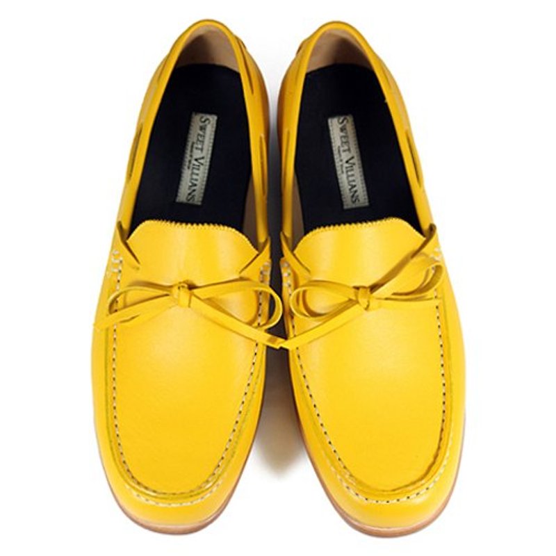 Toadflax M1122 Gold Brick leather loafers - 男牛津鞋/樂福鞋 - 真皮 黃色
