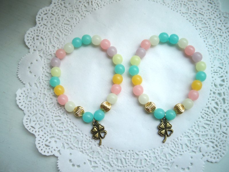 Sisters bracelet - Lucky -2 article - Bracelets - Other Materials Multicolor