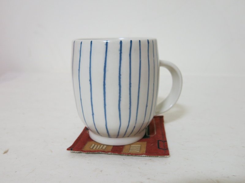 直線 杯 - 咖啡杯 - 其他材質 藍色
