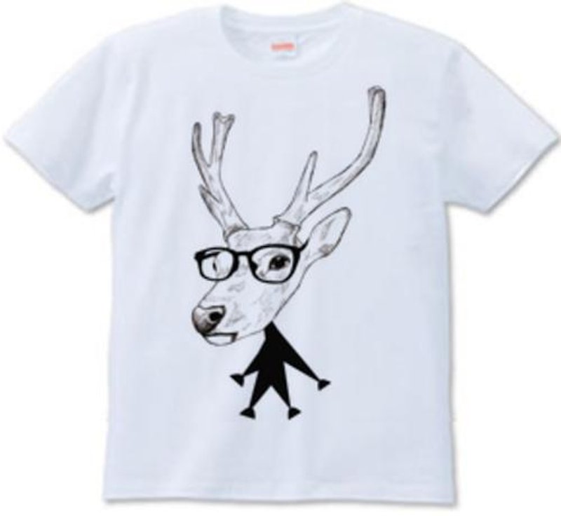 Comical deer (T-shirt 6.2oz) - Men's T-Shirts & Tops - Other Materials White