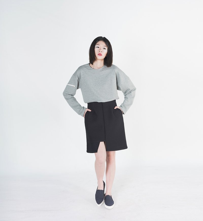 Victoria High Waisted Layered Skirt - Skirts - Other Materials Black