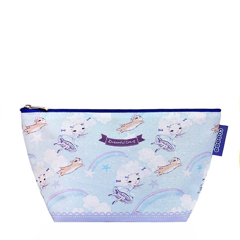 COPLAY  cosmetic bag- cotton candy girl - กระเป๋าคลัทช์ - วัสดุกันนำ้ สีม่วง