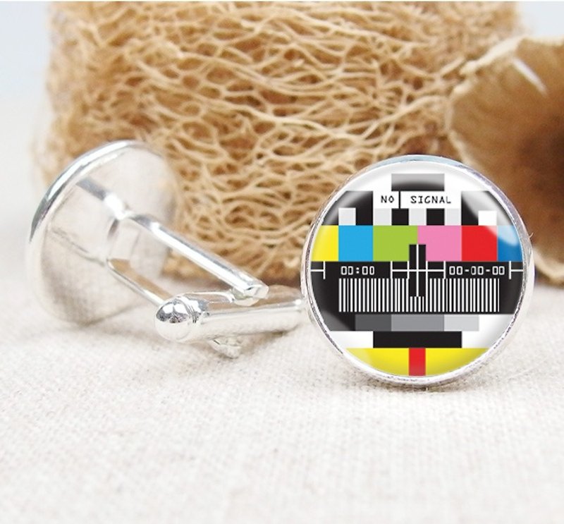 TV Channel Test-Cufflinks/Shirt Accessories/Birthday Gift【Special U Design】 - Cuff Links - Other Metals Multicolor
