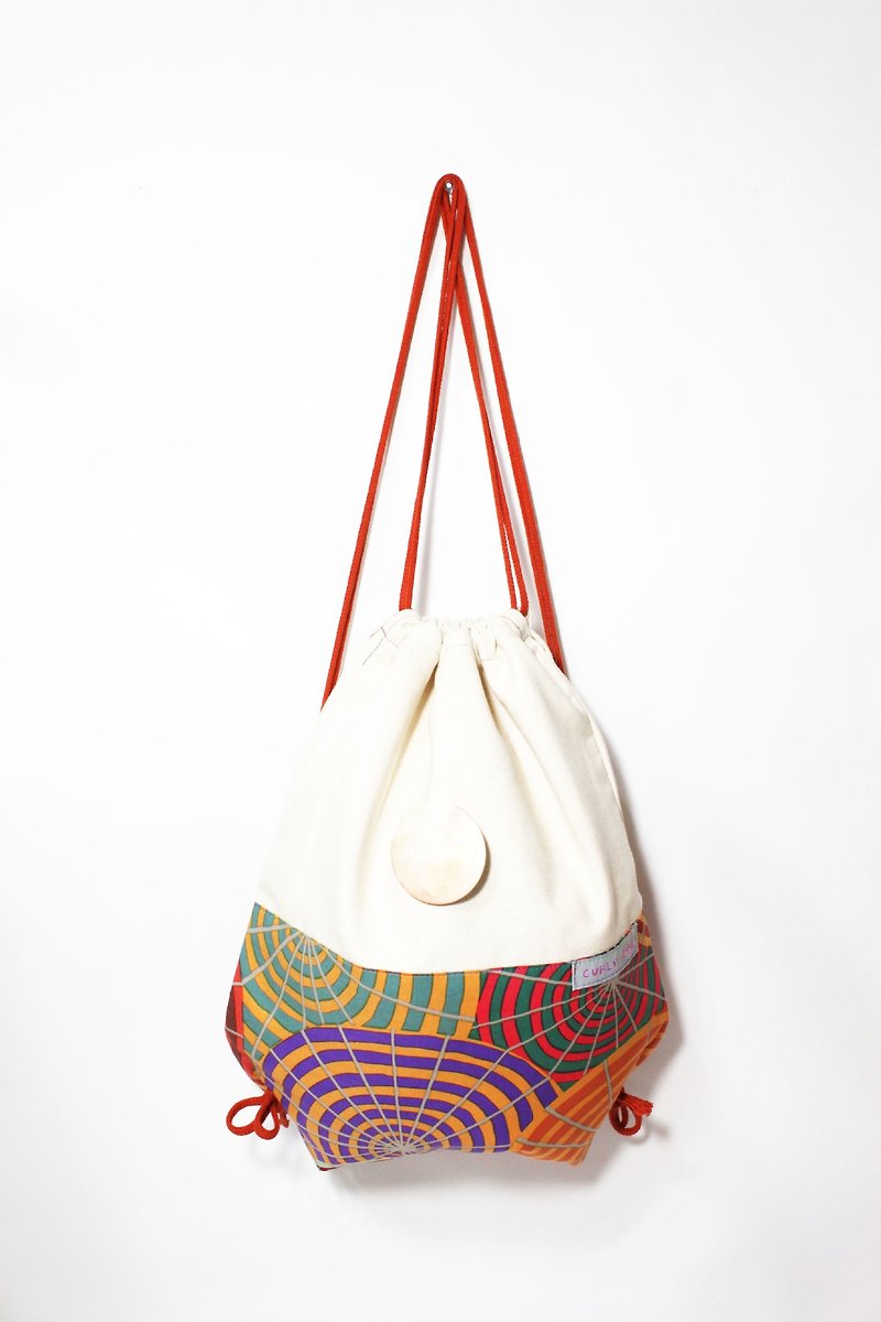 [CURLY CURLY] Pure Bags _The Umbrella (Get a pin defining a paragraph) - Drawstring Bags - Other Materials Multicolor