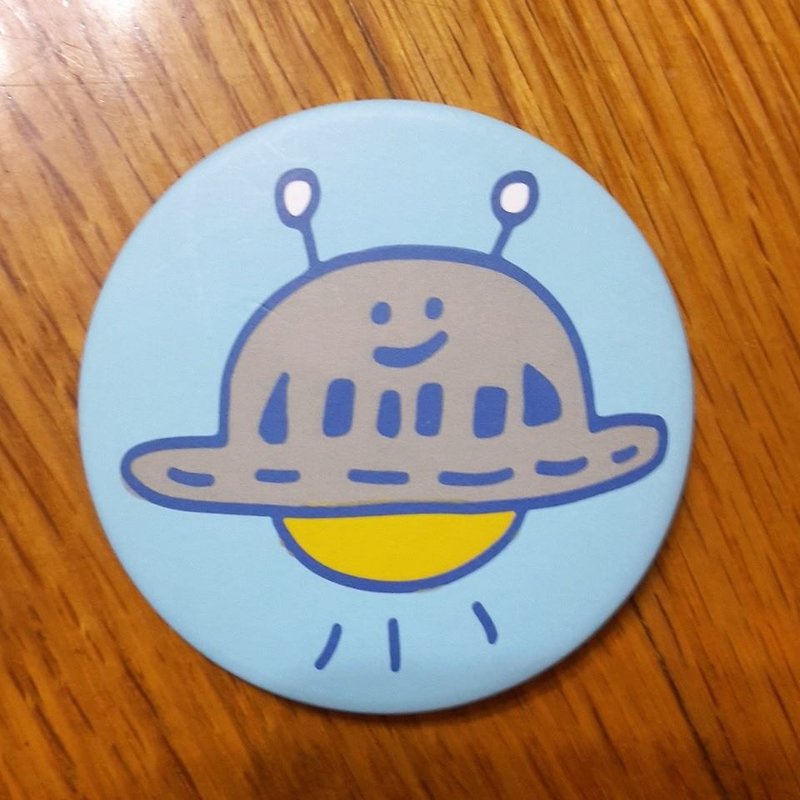 Badge / pin - UFO (5.6cm) - Badges & Pins - Other Materials 