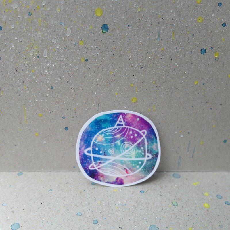 Ades Wan Planet [stars] have three oh ~ - Stickers - Paper Multicolor