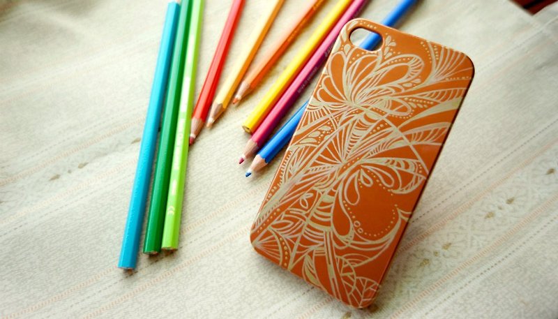 [Blossoming] -Apple iPhone 4S protective shell painted (can be customized) - Phone Cases - Other Materials Brown