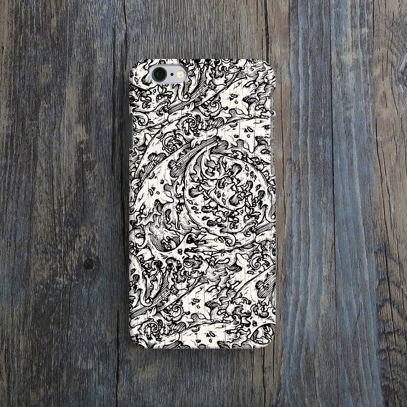OneLittleForest-Original Phone Case-iPhone-Stone Engraved Rubbing - เคส/ซองมือถือ - วัสดุอื่นๆ สีกากี