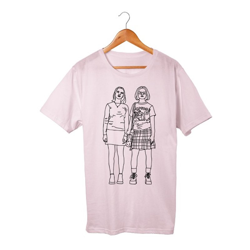 Enid & Rebecca #2 - Tシャツ - その他の素材 ピンク
