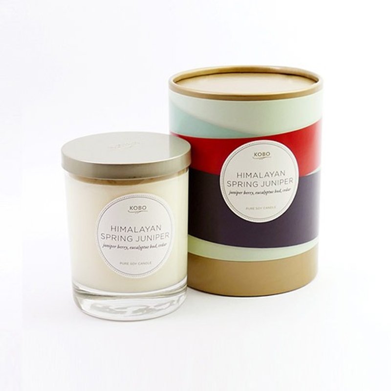【KOBO】 US soybean oil candle - Himalayan juniper (330g / can burn 80hr) - Candles & Candle Holders - Wax 