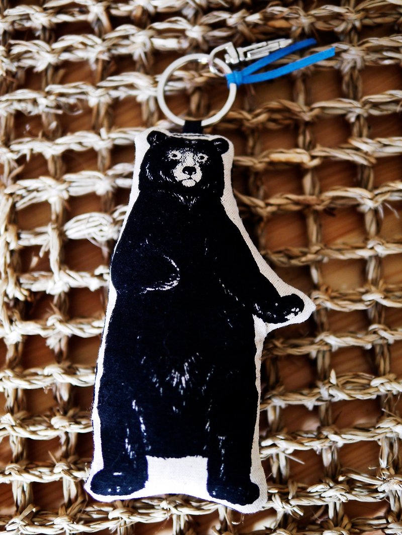 黑熊鑰匙圈-7號熊 - 鑰匙圈/鑰匙包 - 其他材質 黑色