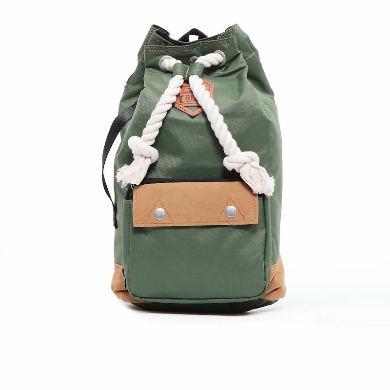 2014 Summer New | Boxing bag - army green nylon | - Drawstring Bags - Waterproof Material Green