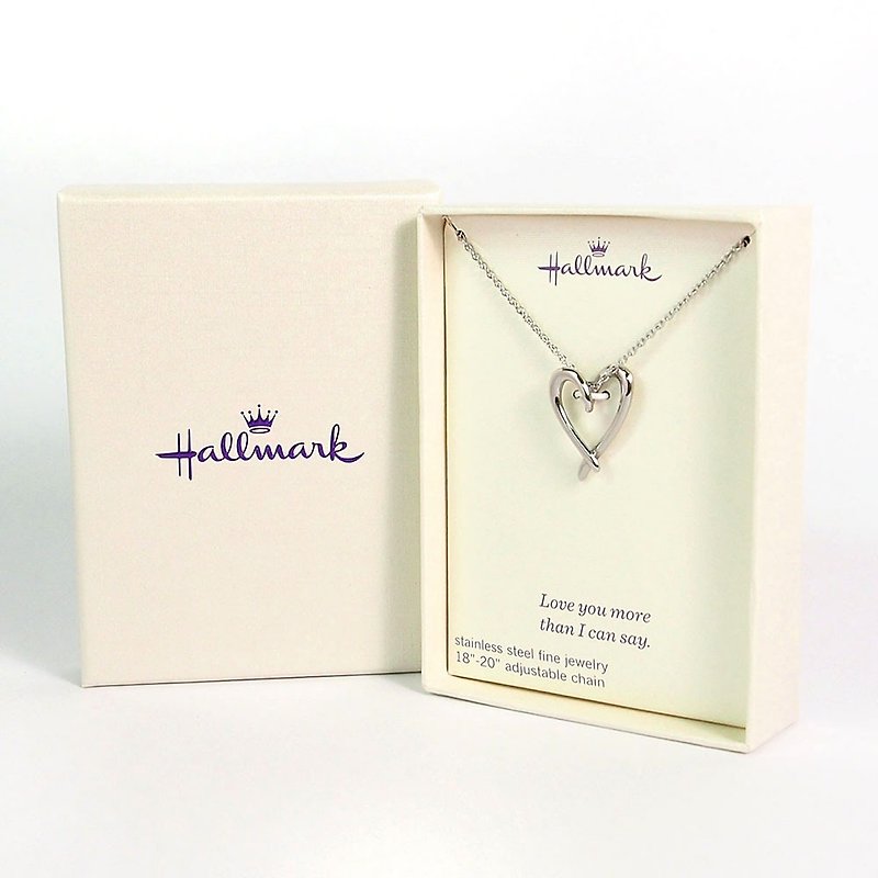 Shape necklace love can not be said [Hallmark - gift items] - สร้อยคอ - วัสดุอื่นๆ สีเงิน