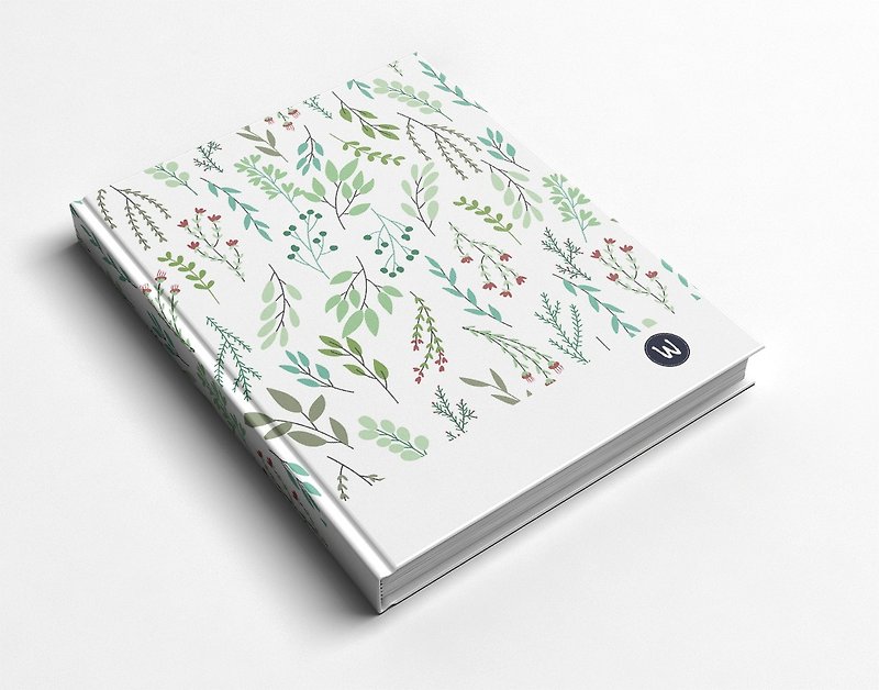 Green plant handmade book/notebook/handbook/diary-Rococo strawberry WELKIN - สมุดบันทึก/สมุดปฏิทิน - กระดาษ 