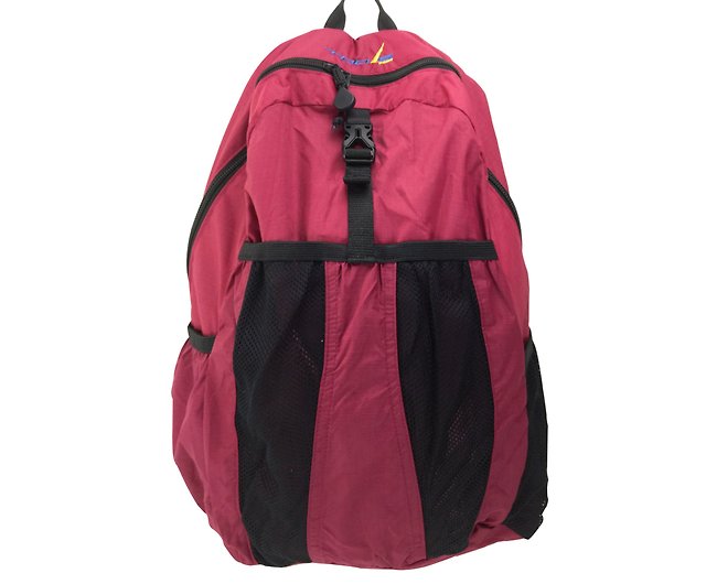 日本版 無重力收納背包 紅色 極輕 旅行 露營 運動 設計館r C M 後背包 書包 Pinkoi