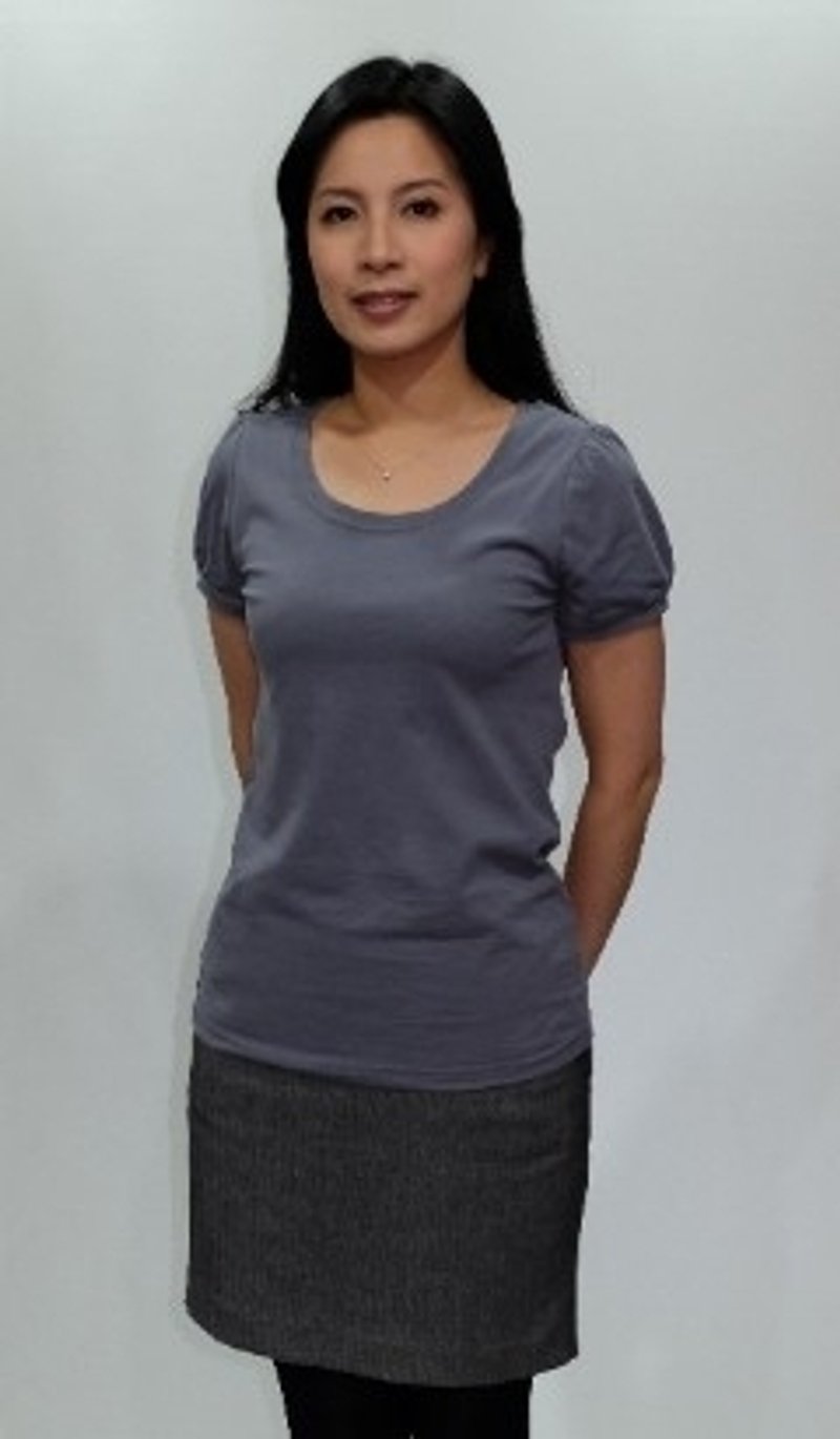 Gain Giogio (female) Princess Sleeve 100% Organic Cotton T - Women's T-Shirts - Cotton & Hemp Gray