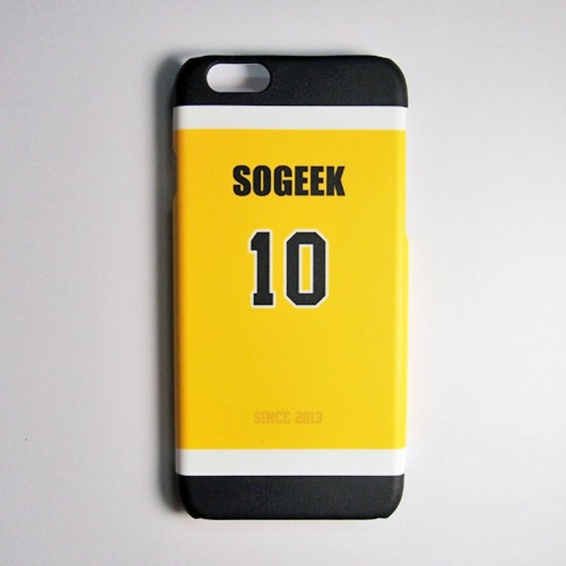 SO GEEK 手機殼設計品牌 THE JERSEY GEEK 球衣背號客製款 023 - 手機殼/手機套 - 塑膠 黃色