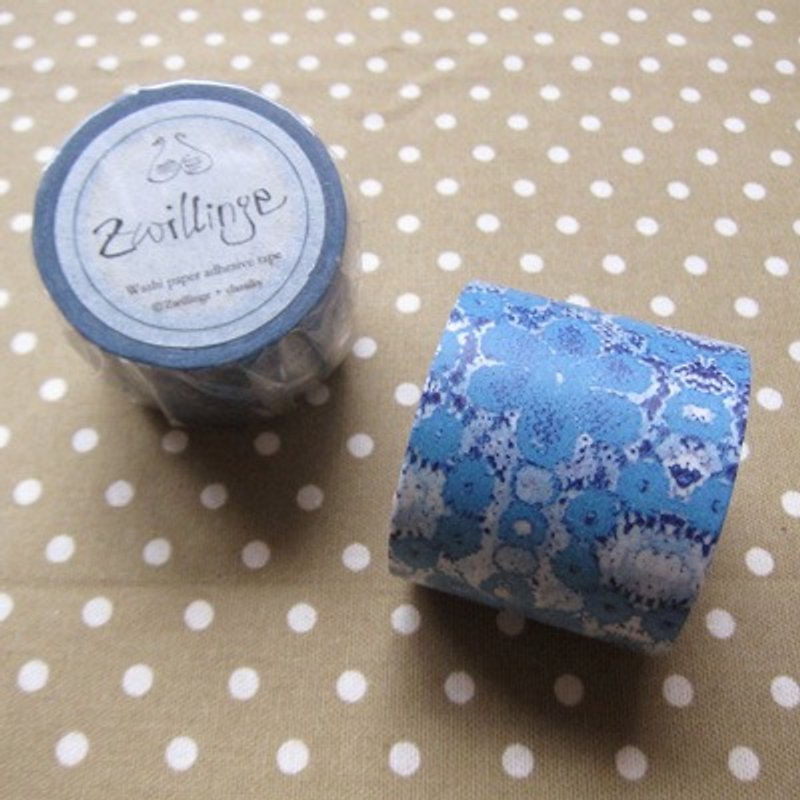 Kurashiki artistic conception and paper tape [Zwillinge Gemini - Blue (29133-01)] - Washi Tape - Paper Blue