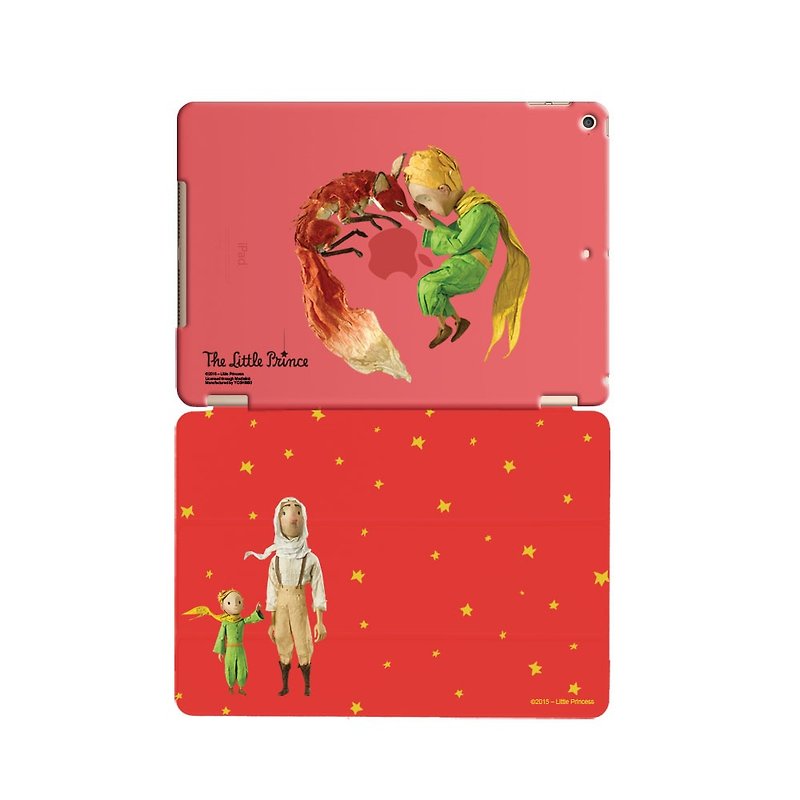 小王子電影版授權系列-【愛的連結】《 iPad / iPad Air》水晶殼＋Smart Cover（磁桿） - 平板/電腦保護殼/保護貼 - 塑膠 紅色