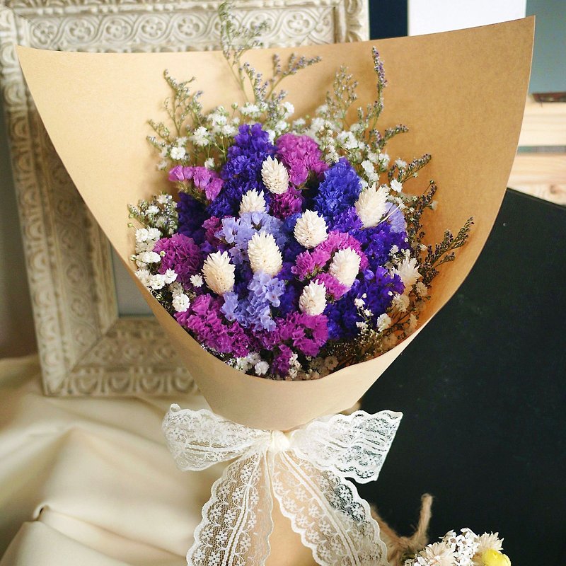 Flower ceremony collection - Pink Purple Star Casabas Dry Star Bouquet (can stand) graduation - Plants - Plants & Flowers Pink