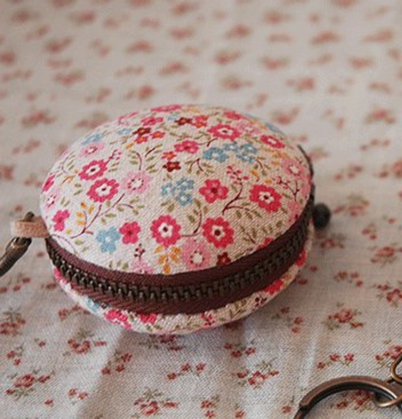 ‧ spring Macaron key ring mirror - พวงกุญแจ - วัสดุอื่นๆ สีแดง