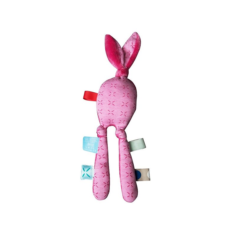 荷蘭Snoozebaby 蟹老闆布標安撫玩偶-Juna 窗花粉/單一尺寸 - 嬰幼兒玩具/毛公仔 - 棉．麻 粉紅色