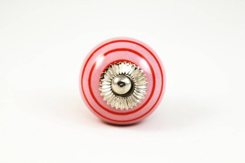 [SUSS] bright red swirl round in circles _ applicable cabinet / drawer / door handle / grip (large) - Other - Other Materials Red