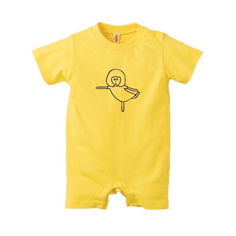 Allie #6 - 嬰兒連身衣/包被/包巾 - 棉．麻 黃色