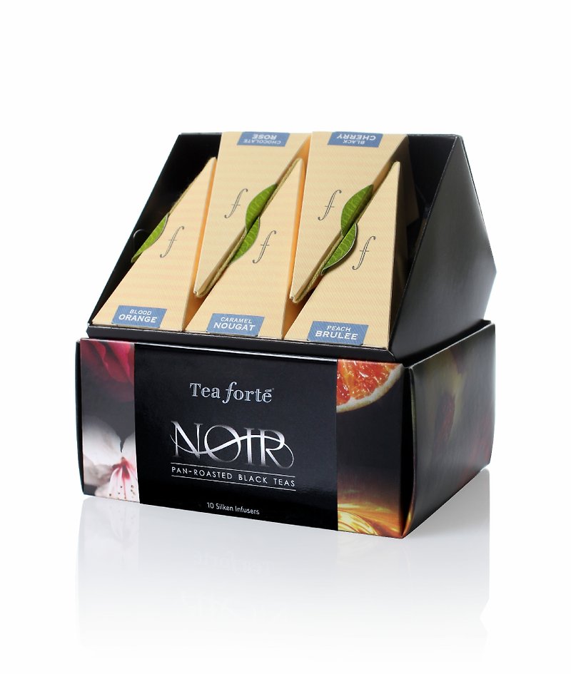 Tea Forte 10入絲質金字塔型茶包 – 星選珍藏 Noir Collection - 茶葉/茶包 - 新鮮食材 黑色