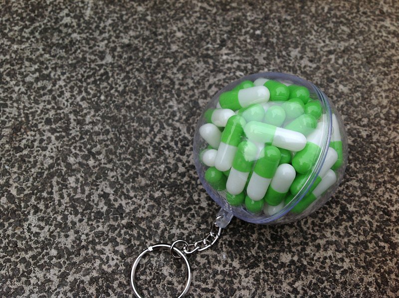 球救系列鑰匙圈——草斑地 - 鑰匙圈/鎖匙扣 - 壓克力 綠色