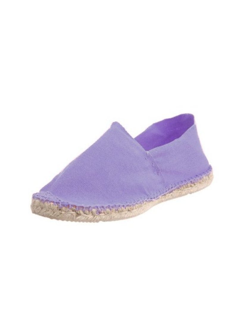 法國手工帆布鞋-淡紫色 - スリッポン - コットン・麻 パープル