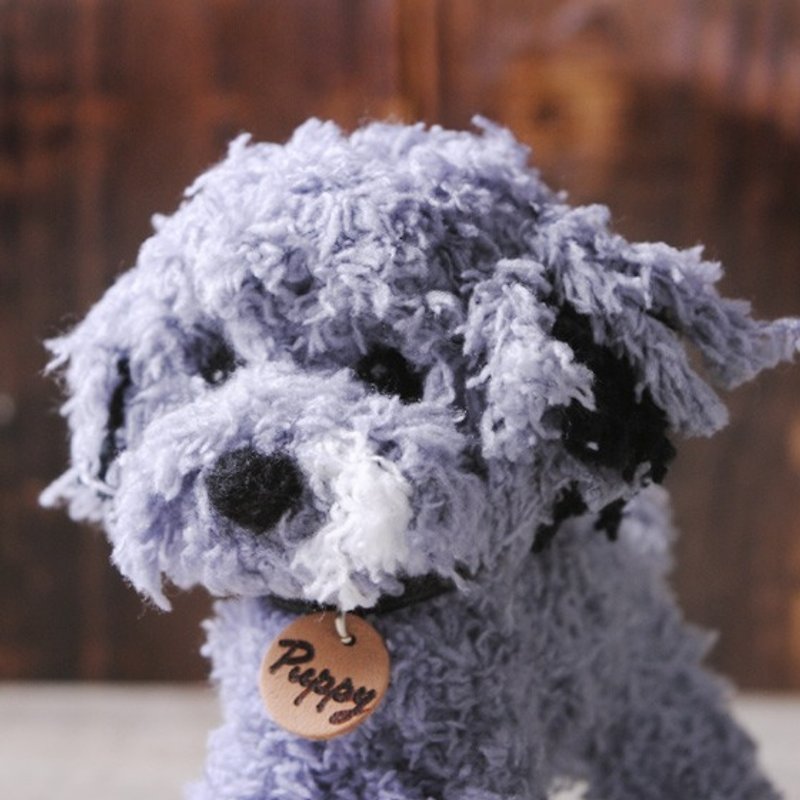 Pets avatar 13 ~ 15cm [feiwa Fei doll handmade doll pet poodle flower] (welcome to build your dog) - ตุ๊กตา - วัสดุอื่นๆ สีดำ