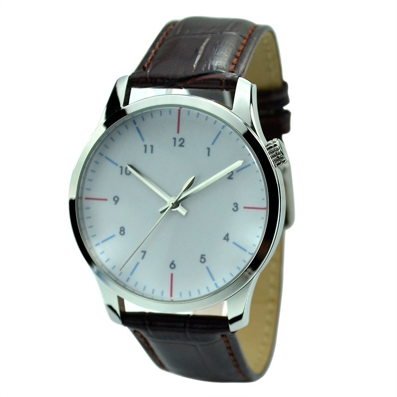 Simple Watch (Two Color Stripes) Large Pack-Free Shipping - นาฬิกาผู้หญิง - โลหะ หลากหลายสี