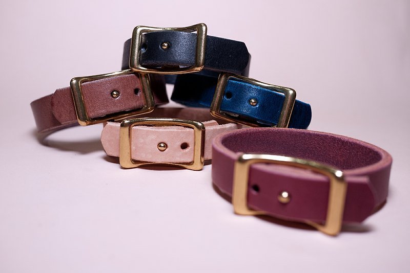 Dreamstation 皮革鞄研所，純手工植鞣革黃銅五金皮手環。 - Bracelets - Genuine Leather 