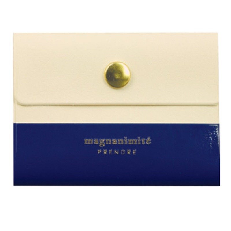 Japan [LABCLIP] Prendre Card Case Card Clip (Button) Dark Blue - ที่เก็บนามบัตร - พลาสติก สีน้ำเงิน