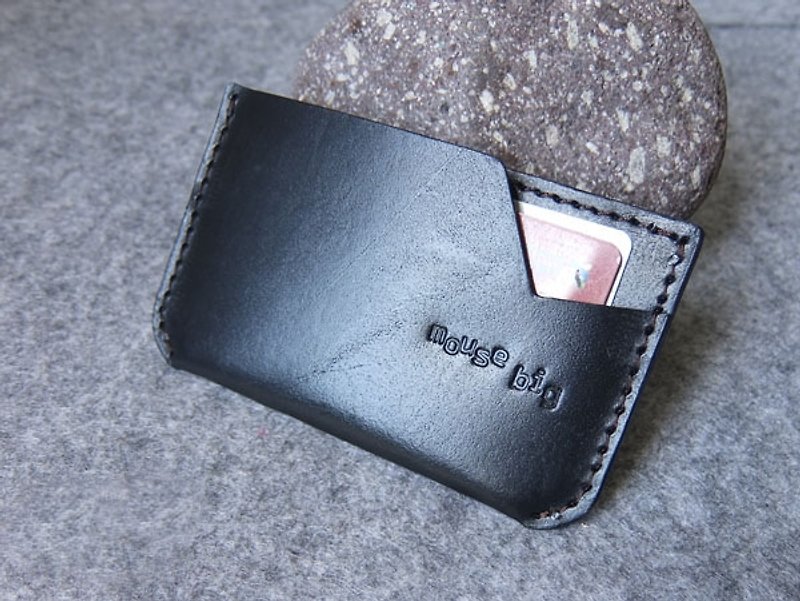 Handmade leather design "612-one design" leather business card holder - ที่เก็บนามบัตร - หนังแท้ หลากหลายสี