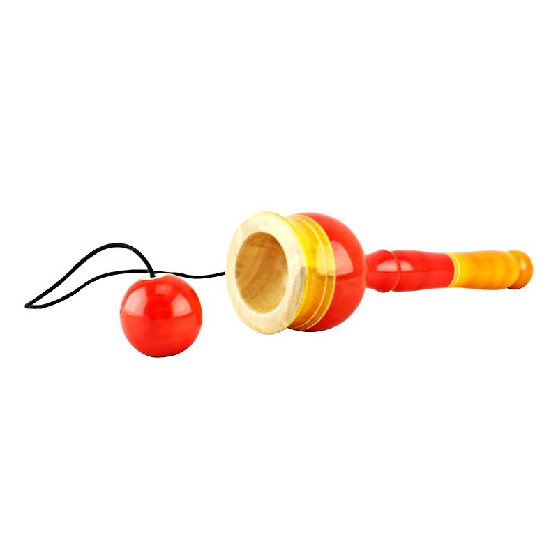 MAYA かぼボール グレートけん玉/オレンジ - 知育玩具・ぬいぐるみ - 木製 多色