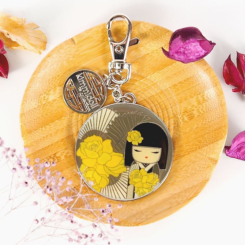 Mirror key ring -Naomi sincere and beautiful [Kimmidoll and blessing doll] - Other - Other Metals Yellow