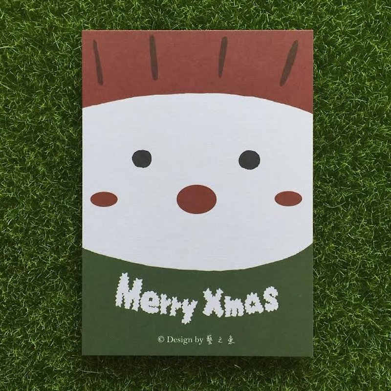 スノーマン クリスマスカード CM0011 - カード・はがき - 紙 ホワイト